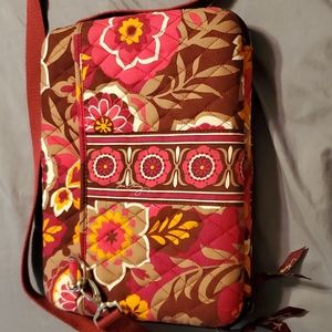 Vera Bradley crossbody hard case under fabric for electronic device